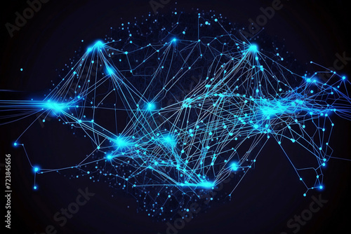 digital data stream. cyberbit data flow. generated by AI