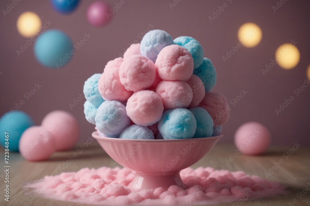 Pastel cotton candy dream with bokeh lights Pastel cotton candy dream with bokeh lights