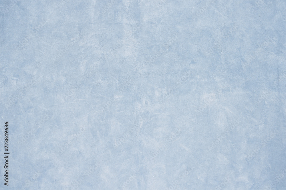Fototapeta premium Pale blue Venetian plaster Wall Background Texture