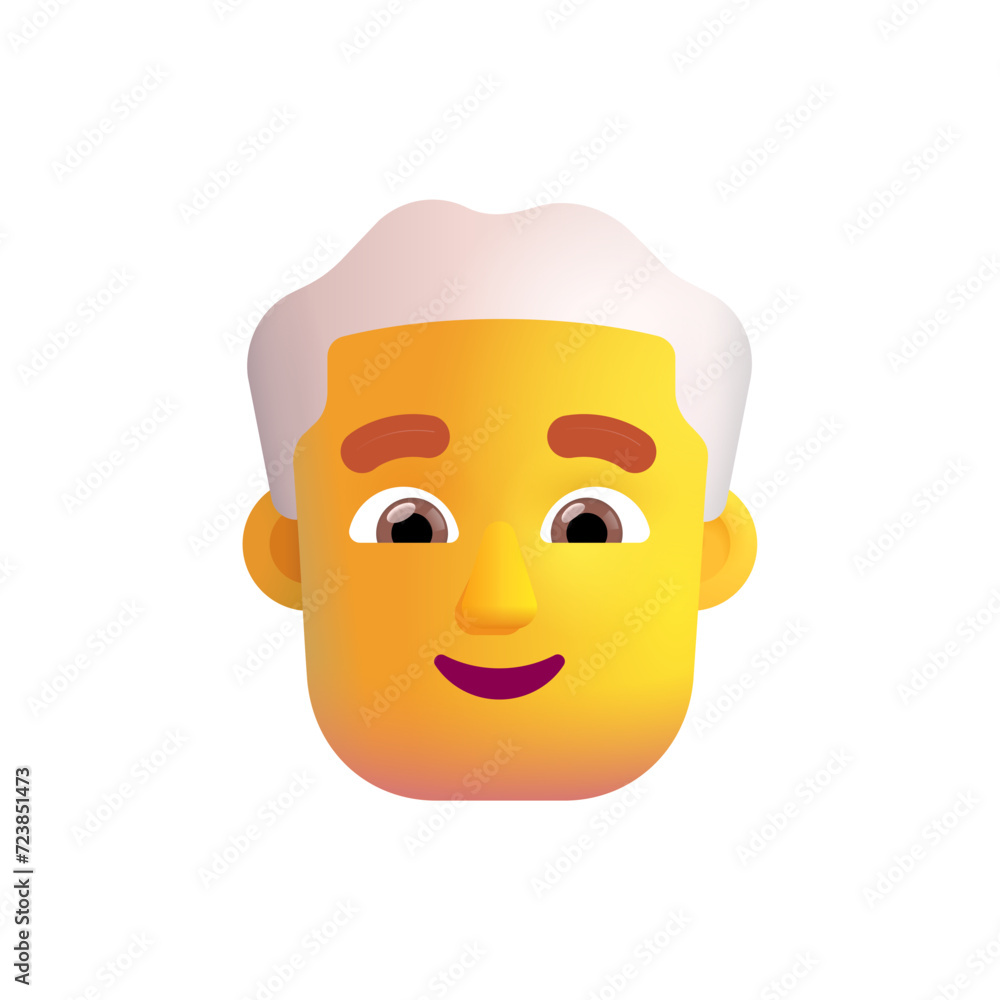 Fototapeta premium Man: White Hair