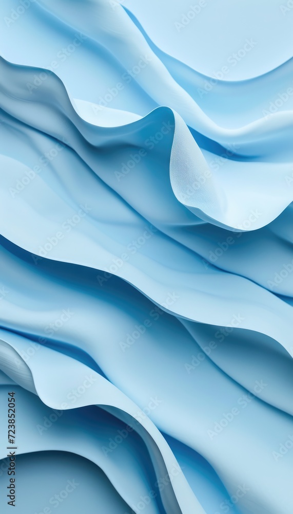 Fototapeta premium Abstract light blue wavy background