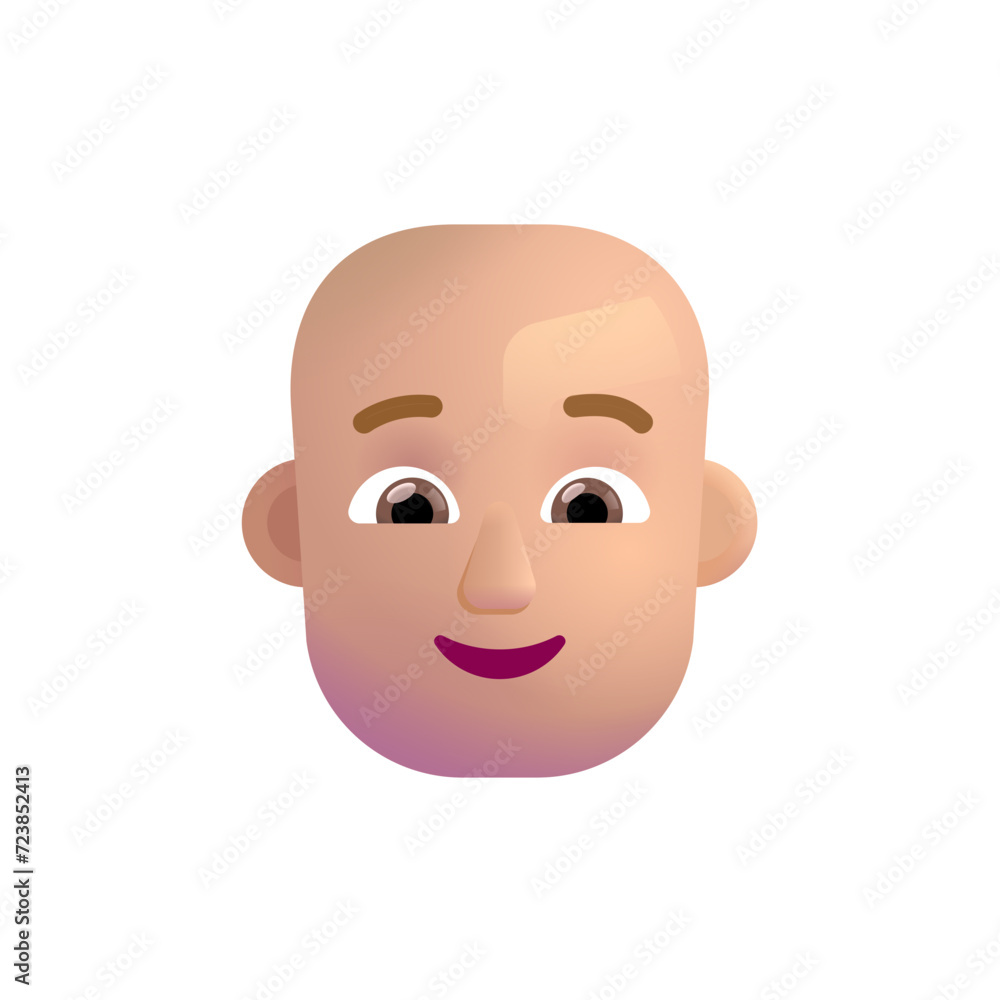 Person: Bald Medium-Light Skin Tone Person: Bald Medium-Light Skin Tone