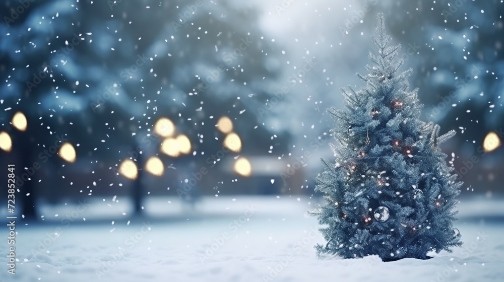 tree branch ,pine tree in snow ,empty space ,free space for text tree branch ,pine tree in snow ,empty space ,free space for text