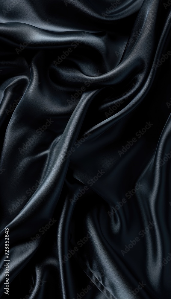 Fototapeta premium Black satin background