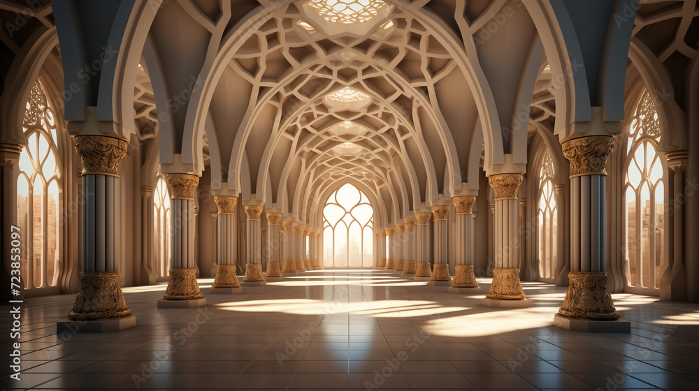 Mosque Interior Awe