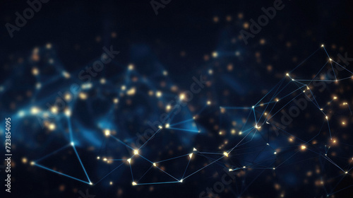 Abstract technology background with connecting dots and lines. Network concept .