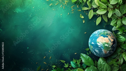 Earth Day. International Mother Earth Day. Save our Planet, restore and protect green nature.