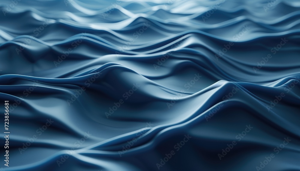 Obraz premium Blue satin background