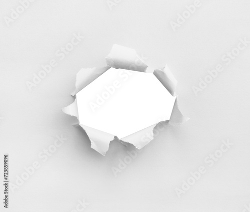 White Torn Paper Background