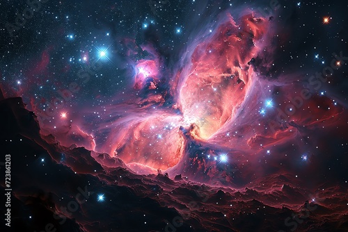 Starry Nebula in Galactic Wilderness