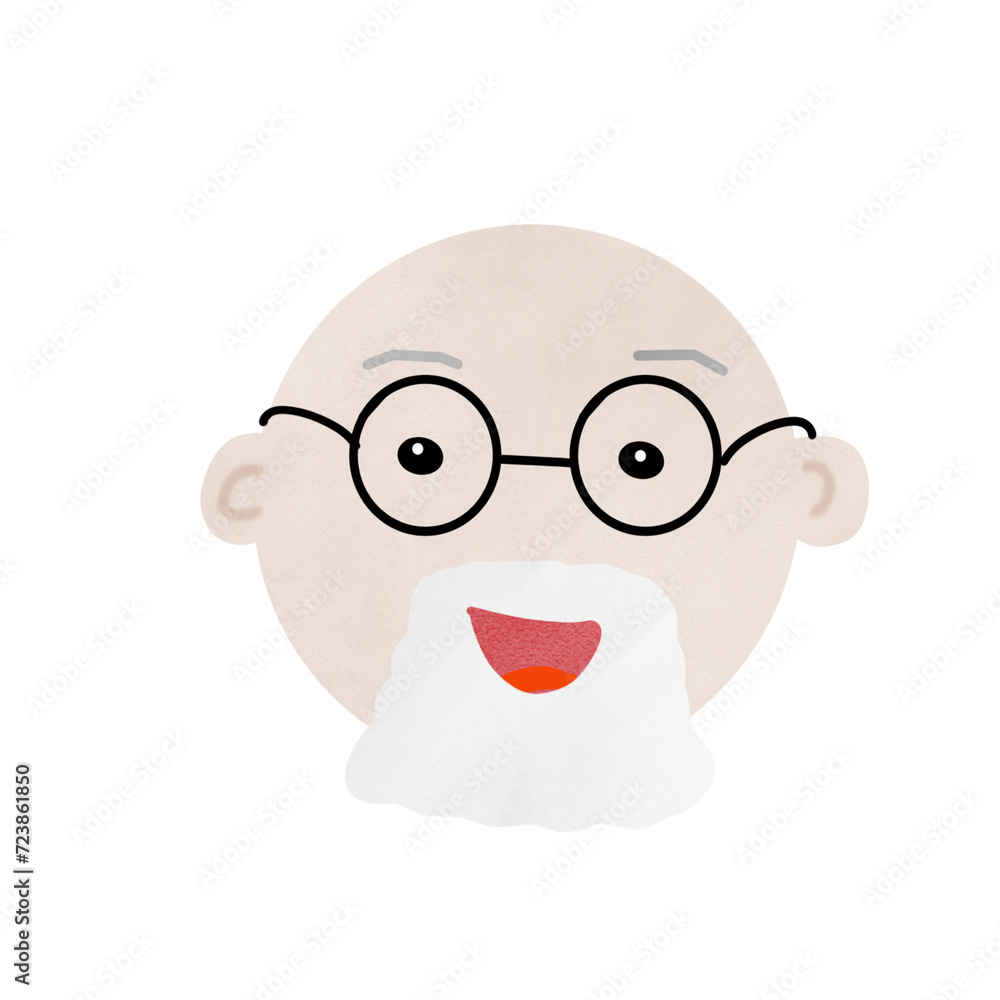 The old man with glasses The old man with glasses