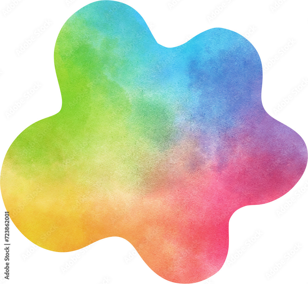 Watercolor paint drops