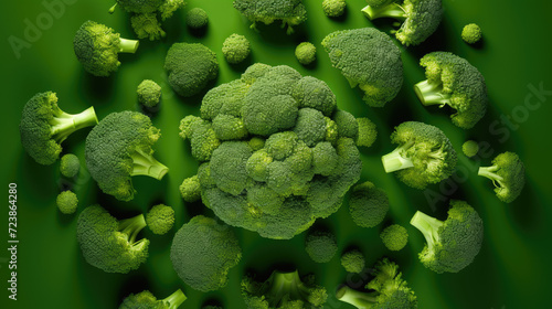 Top angle photo of broccoli