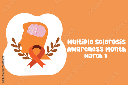 For the finest Multiple Sclerosis Awareness Month celebration, use the vector graphic depicting the disease.