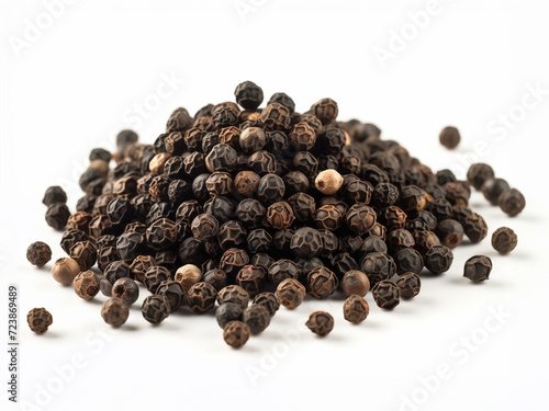 Small pile of black pepper grains
