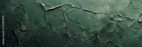 Green Old Textured Background with a few Scratches in the Style of Fabrics - Dark Gray Green Flat Cracked Surface Wallpaper created with Generative AI Technology