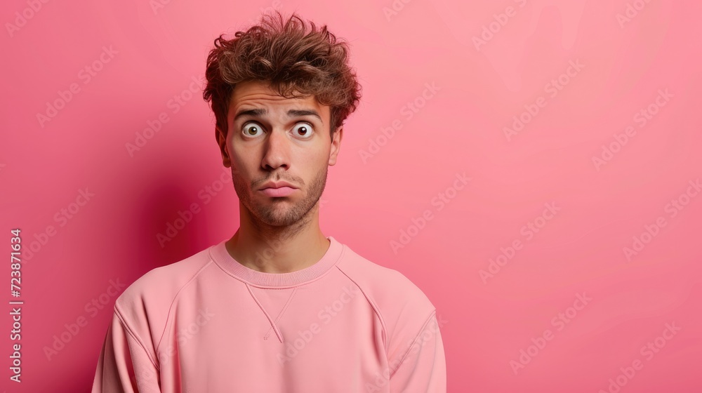 handsome businessman wearing sweatshirt, confused face expression handsome businessman wearing sweatshirt, confused face expression