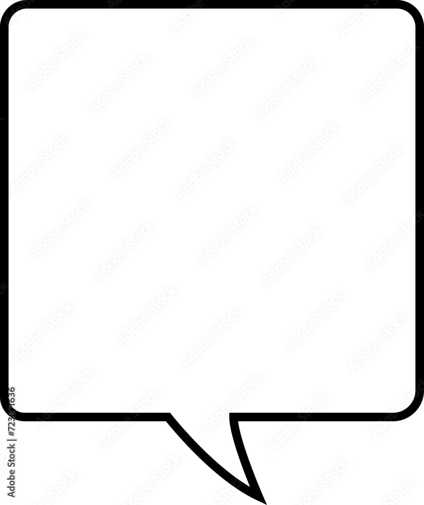 Speech Bubble blank empty line icon. Talk cloud speech bubbles black vector isolated on transparent background. Outline vintage design pop art trendy style chat symbol Speech Bubble blank empty line icon. Talk cloud speech bubbles black vector isolated on transparent background. Outline vintage design pop art trendy style chat symbol