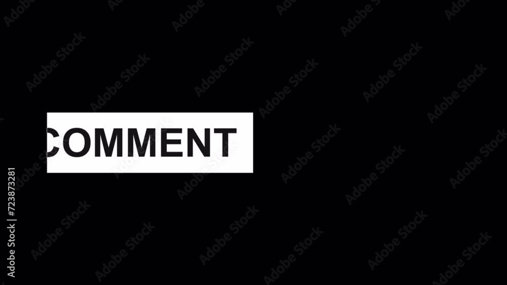 Like Comment and Share Animated, Following Social Media, Alpha Channel Like Comment and Share Animated, Following Social Media, Alpha Channel