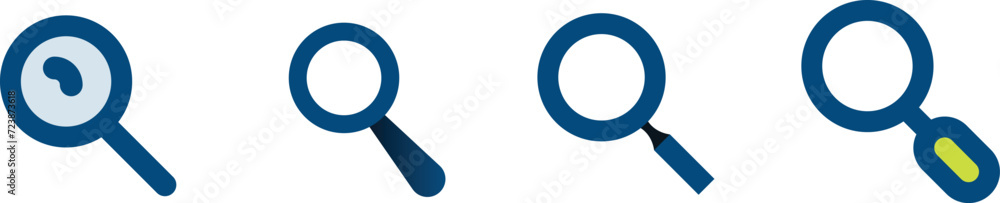 Magnifying glass icon. Search icon set. Magnifier or loupe sign flat style Magnifying glass icon. Search icon set. Magnifier or loupe sign flat style
