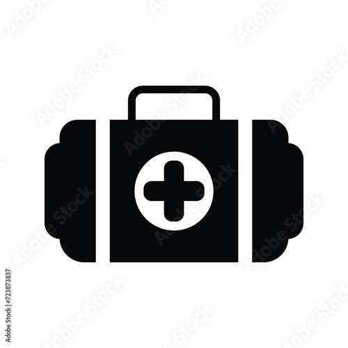 Medical briefcase icon