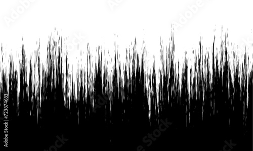 Black on white background. Black and white dissolve halftone grunge effect. Vector Illustration photo