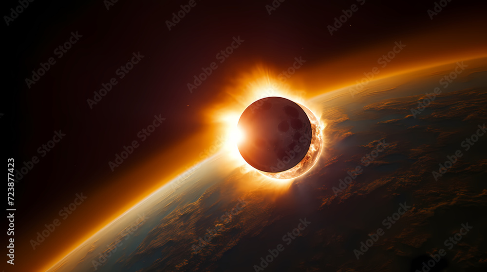 Obraz premium Space background, cosmic science, astronomy background