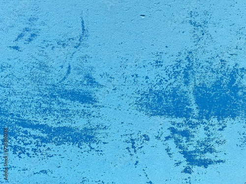blue paint on grunge metal texture