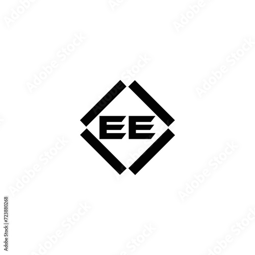 EE logo. E E design. White EE letter. EE, E E letter logo SET design. Initial letter EE linked circle uppercase monogram logo. E E letter logo SET vector design. EE letter logo design