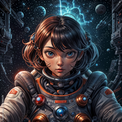 space girl, generative AI