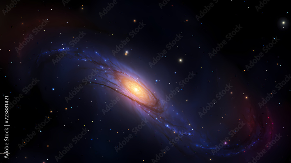 Space galaxy background, 3D illustration of nebulae in the universe Space galaxy background, 3D illustration of nebulae in the universe