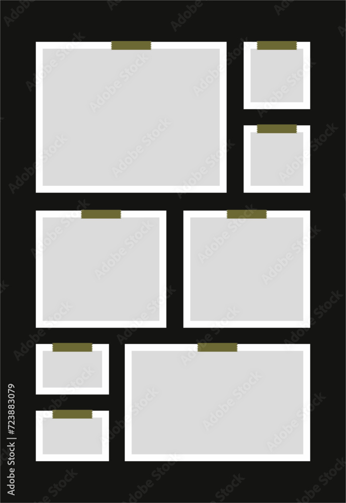 Pictures or photos frame collage abstract photo frames and digital photo wall template Pictures or photos frame collage abstract photo frames and digital photo wall template
