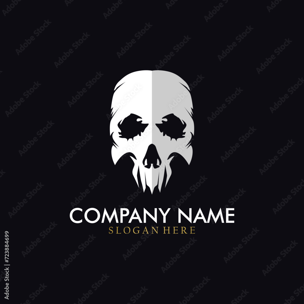 Cool skull logo. Skull vector illustration. Cool skull logo. Skull vector illustration.