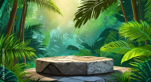 Podium with Natural Background