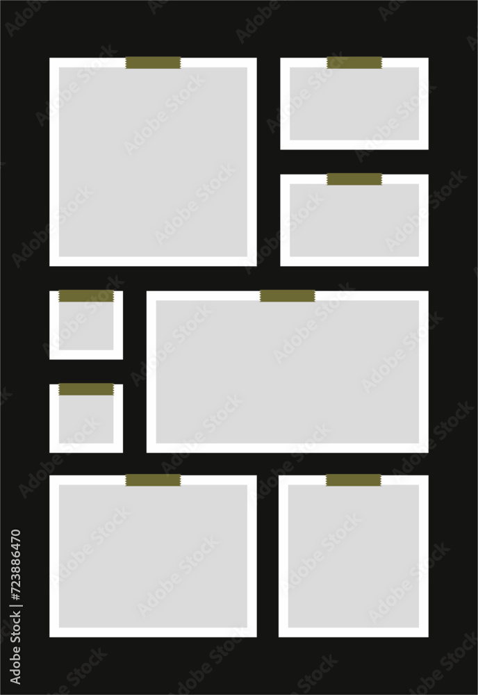 Pictures or photos frame collage abstract photo frames and digital photo wall template Pictures or photos frame collage abstract photo frames and digital photo wall template