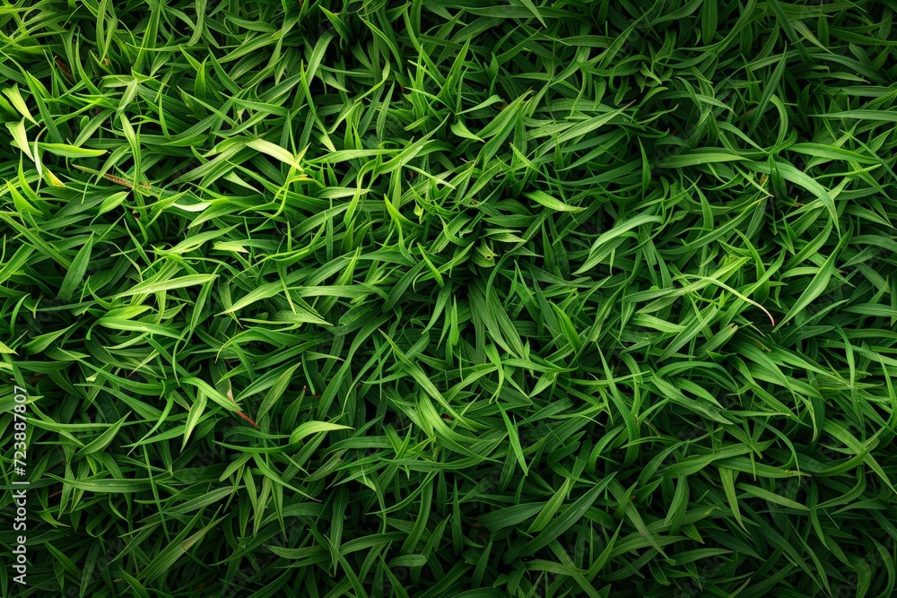 Background Texture of Grass in the Style of Isometric Carpetpunk Resolution Realistic Minimalist Grass Wallpaper created with Generative AI Technology