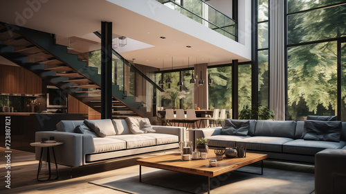interior design of a modern minimalist house © Ali