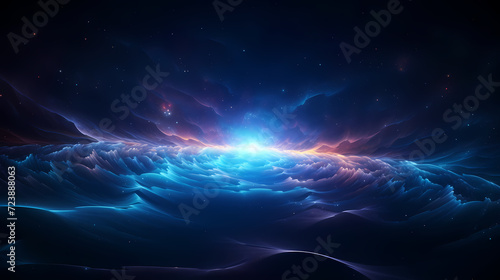 Cosmic illustration showing vibrant cosmic background