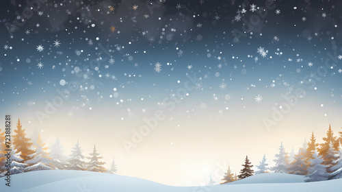 Flat lay composition for festive background with festive decorations and stars © win