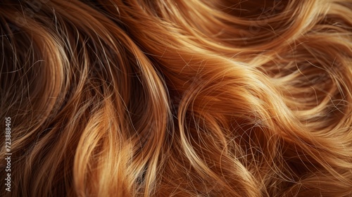 Closeup hair. Women's hairstyle. Hair texture 