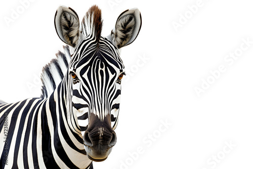 Zebra on transparent background PNG