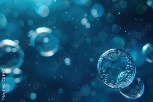 Wallpaper Mural Vibrant Soap Bubble Fantasy in Pink and Blue Hues: Abstract Illustration with Bright Circles, Liquid Reflections, and Transparent Spheres Science Torontodigital.ca