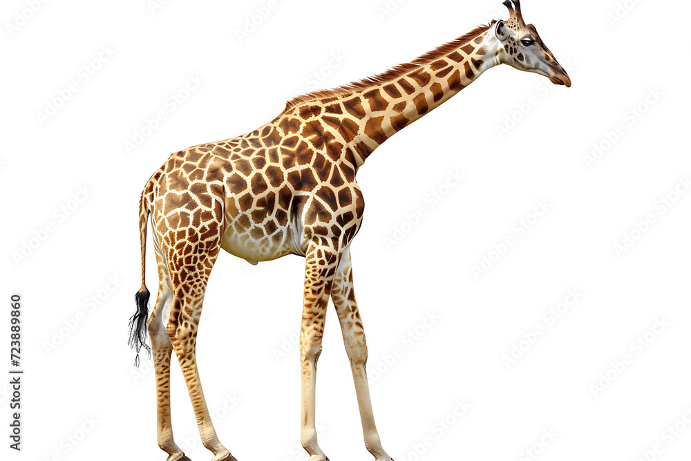 Giraffe on transparent background PNG