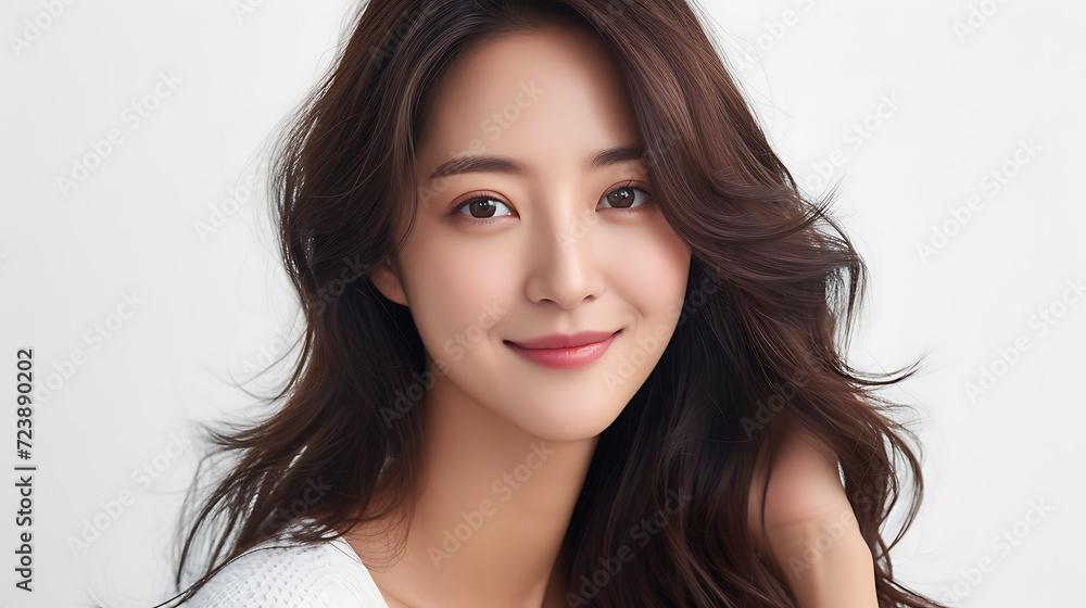 Beauty girl with long and shiny wavy messy hair, coloring and toning Beautiful woman model with curly hairstyle Beauty girl with long and shiny wavy messy hair, coloring and toning Beautiful woman model with curly hairstyle