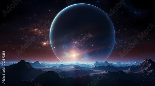 Cosmic illustration showing vibrant cosmic background