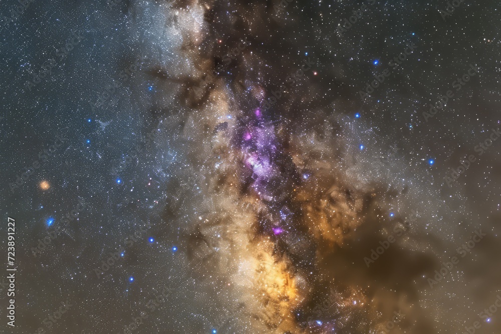 Amazing view of the Milky Way galaxy and the Large Magellanic Cloud ...
