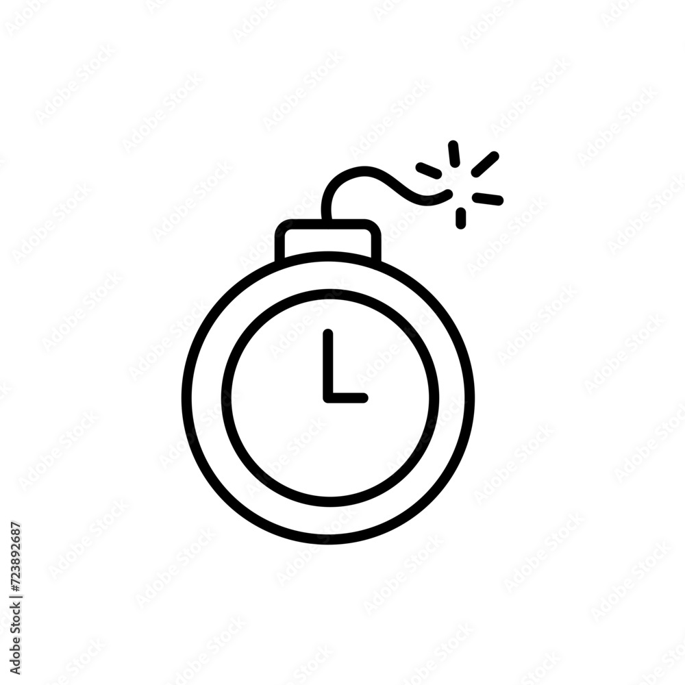 Bomb outline icons, minimalist vector illustration ,simple transparent graphic element .Isolated on white background Bomb outline icons, minimalist vector illustration ,simple transparent graphic element .Isolated on white background