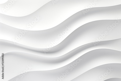 White abstract background with smooth wavy lines. Generative Ai © Alexandra