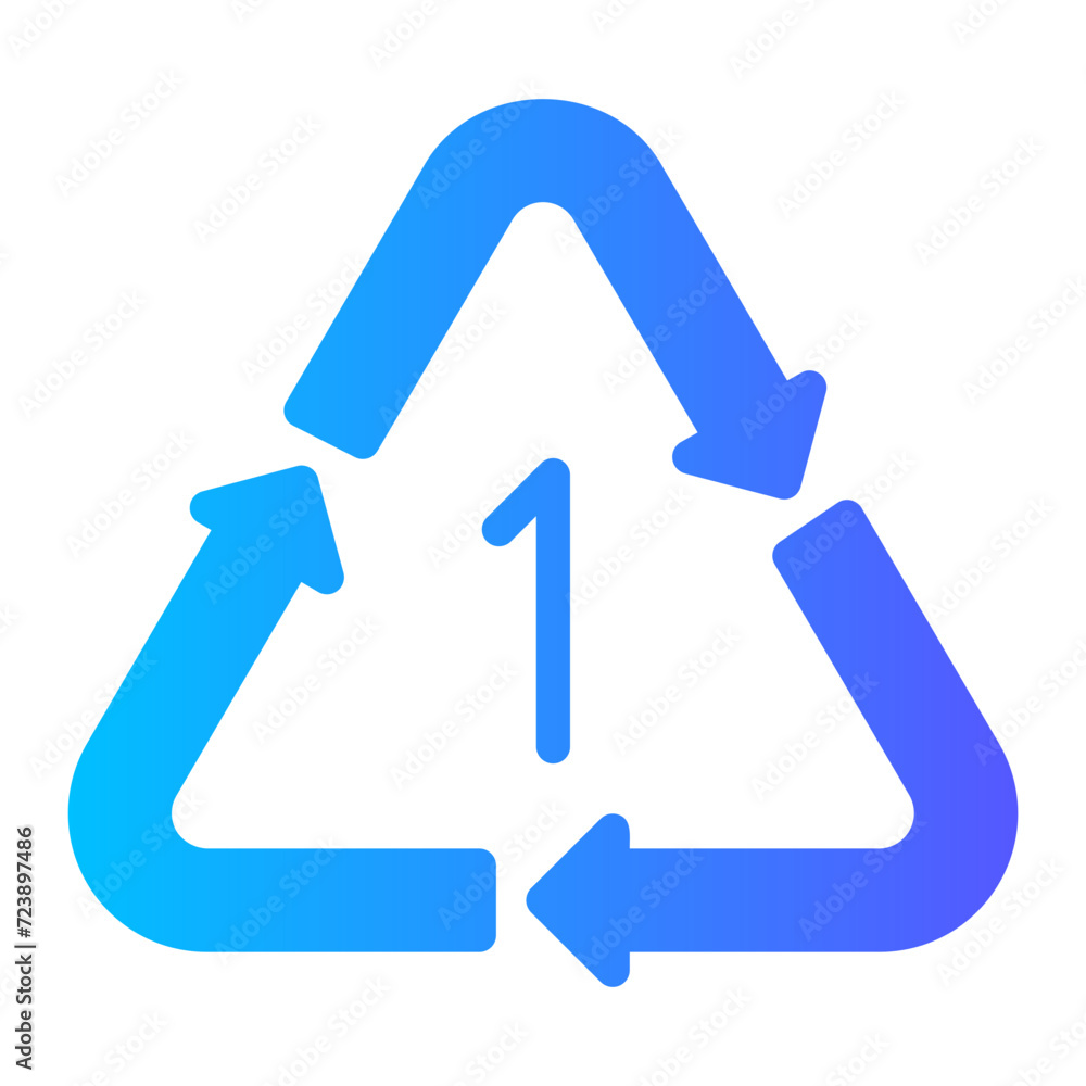 polyethylene terepthalate gradient icon