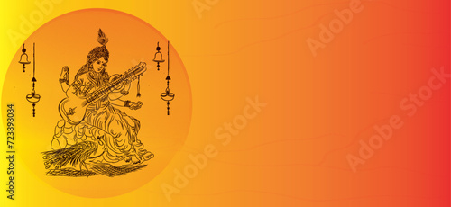 Saraswati is part of the Hindu trinity of goddesses, alongside Lakshmi (goddess of wealth and prosperity) and Parvati (goddess of power and love)